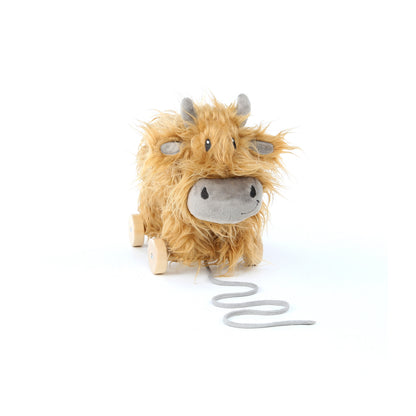 Hubert Highland Cow Pull Along Toy