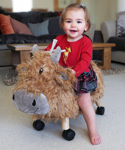 Hubert Highland Cow Ride On Toy