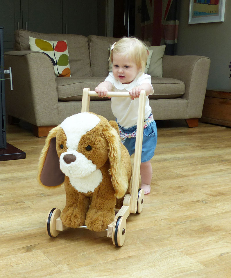 Peanut Pup Baby Walker / Push Along Dog