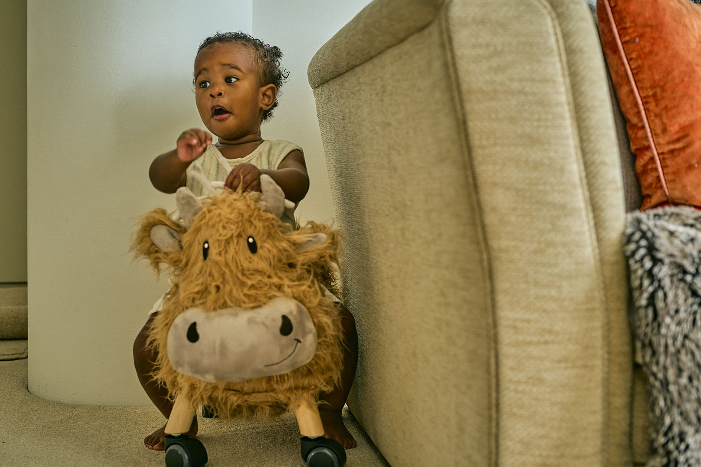 Hubert Highland Cow Ride On Toy