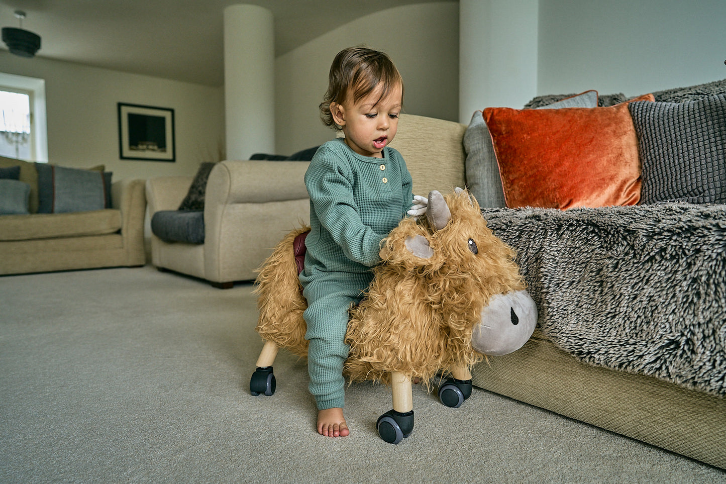 Hubert Highland Cow Ride On Toy