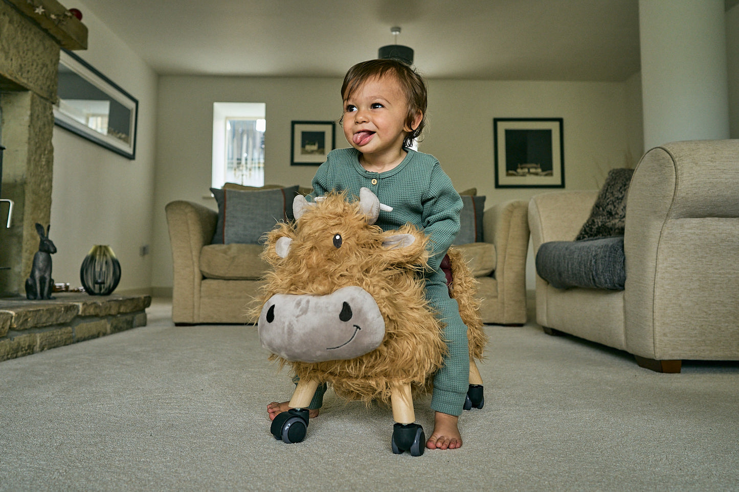 Hubert Highland Cow Ride On Toy