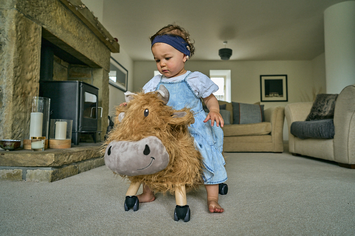 Hubert Highland Cow Ride On Toy