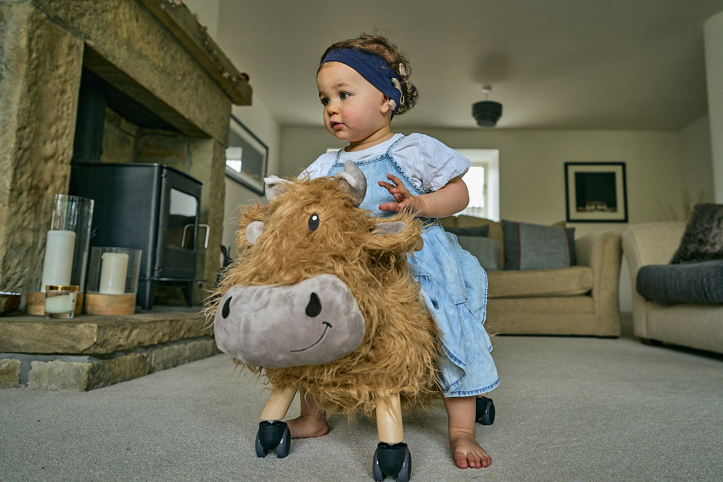 Hubert Highland Cow Ride On Toy