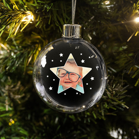 Photo Upload Bauble - Star