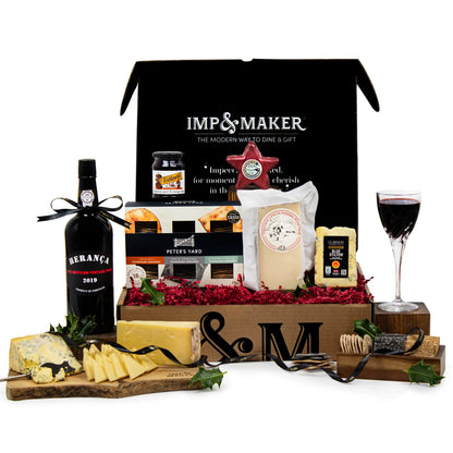 IMP&MAKER Signature Port and Cheese Hamper