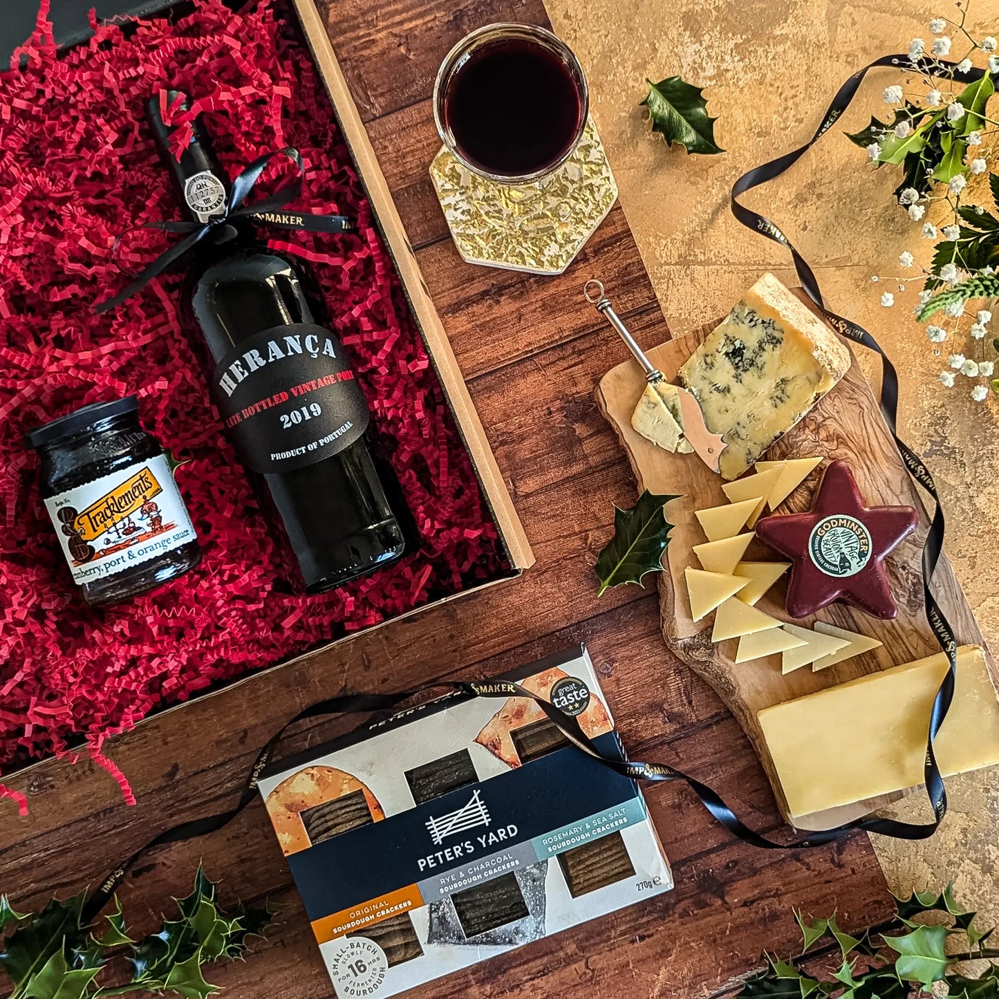 IMP&MAKER Signature Port and Cheese Hamper